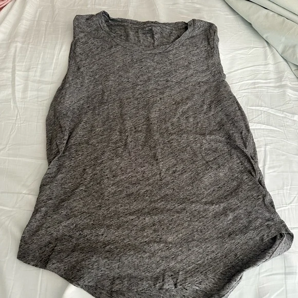 Madewell whisper cotton grey muscle tee /med/ - Picture 2 of 7